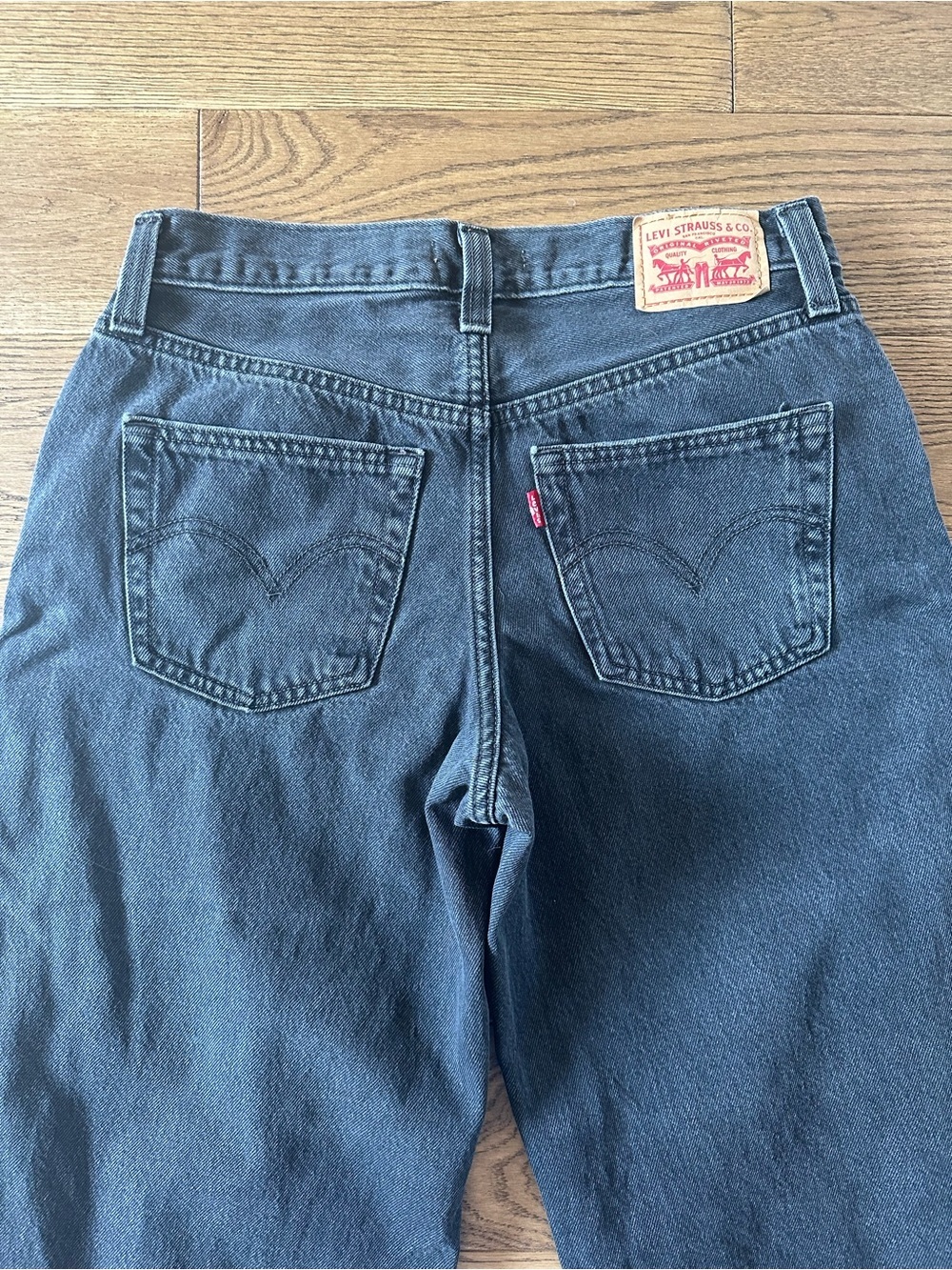 Levi’s ‘94 Baggy Wide Leg Jeans Washed Black Sz 28 - Picture 7 of 10